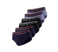 Le Slip Français Lot de 6 Slips Ropa Interior, Azul Marino Negro Azul, Talla única para Hombre
