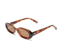 Le Specs Outta Love - Gafas de sol estrechas, ovaladas, unisex, estilo micro de los años 90, Toffee Tort, Talla única