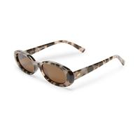 Le Specs Outta Love - Gafas de sol estrechas, ovaladas, unisex, estilo micro de los años 90, Marrón, S