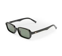 Le Specs. Pilferer - Lentes de sol retro para mujeres y hombres, Marco negro/lente caqui, Talla única