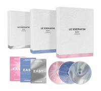 LE SSERAFIM - 3er mini álbum [fácil] (versión de libro de fotos. - Set) caja exterior + folleto + CD + tarjeta fotográfica + postal + pegatina + póster plegable + libro de letras + 2 insignias de