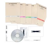 LE SSERAFIM - 3rd Mini Album [EASY] (COMPACT Ver. - Random) Out Folder + Booklet + CD + Photocard + Postcard + Lyric Paper + 2 Pin Badges + 4 Extra Photocards