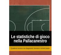 Le statistiche di gioco nella pallacanestro: Quaderno tecnico con diagrammi, formule e schemi pratici (Basket Sport Tools - Strumenti tecnici per la pallacanestro (Ed. Italiana))