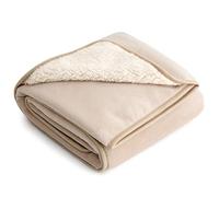 LE SURE Coperta Impermeabile per Ghiens Grandi Dimensioni - Coperta Lavabile per Cani 100x120 cm, Protezione per Divano per Cani in Pile Sherpa, Coperta Morbida e Soffice per Gatti, Crema