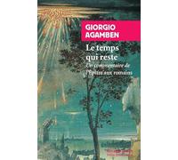 Le temps qui reste: Un commentaire de l'Epître aux Romains