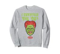 ¿Le Tienes Miedo a la Oscuridad? Sobreviví a los 90 Sudadera, Unisex para Adultos, Gris Jaspeado, L