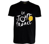 Le Tour de France - Camiseta oficial del Tour de Francia, talla de adulto, para hombre, Le Tour de France, color negro, tamaño large