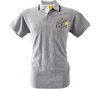 Le Tour de France - Polo oficial del Tour de Francia, talla de adulto, para hombre, Le Tour de France, color gris multicolor, tamaño XL