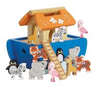 Le Toy Van - Arca de Noé de madera | Puzzle de animales clasificador de formas | Recomendado para niños y niñas - A partir de +24 meses