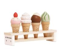 Le Toy Van - Educational Wooden Toy Honeybake Ice Creams Pretend Play Kids Playset, 6 Pieces - Great Gifts For A Boy Or Girl - Best for 2, 3, 4 and 5 Year Olds