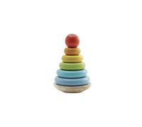 LE Toy Van - Madeen Rainbow Stacker | Girl & Boy 7 Piece Rainbow Ring Ring Appader - Adecuado por ms de 18 meses