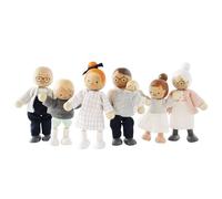 Le Toy Van - Mi Familia de 4 muñecas - Madera, Tela - P053