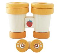 Le Toy Van - Petilou - Prismáticos educativos de Madera multisensoriales, Juguete para niños pequeños y bebés | Adecuado para Mayores de 18 Meses