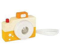 Le Toy Van - PL115 - Cámara de juguete de madera para niños a partir de 18 meses, juego caleidoscopio Montessori, incluye correa para que no se caiga, ecológica, con colores al agua
