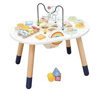 Le Toy Van - PL137 - Mesa multiactividad para niños, Apta a Partir de 18 Meses, Mesa multijuego Montessori, Juego ecológico, Juegos sensoriales, 12 Actividades, en Madera certificada FSC, Petilou