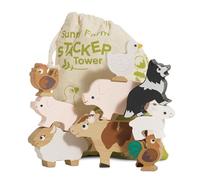 Le Toy Van PL141 Animal Juguete apilable de Madera, Multicolor, Talla única