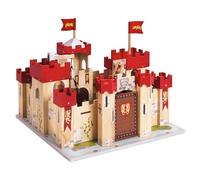 Le Toy Van - Pretend Play Castles Collection Wooden Toy Educational Lionheart Wooden Castle, Kids Wooden Knights Castle Playset Model Castle