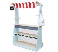 Le Toy Van - Tienda y Cafetería - Colección Honeybake | Juego imaginativo | Mercado reversible con ruedas | A partir de +3 años