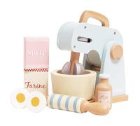 Le Toy Van - TV285 - Juego Educativo Batidora De Madera, 2 Años, Batidora con 8 Accesorios, Juego Montessori, Juguete Ecológico, Incluye 1 Rodillo, 1 Cuenco, Huevos, Harina, Leche, Azúcar