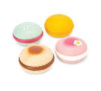 Le Toy Van – Juego Pretend Macarons TV330 – 4 macarons, Caja regalo, Madera FSC, 2 años