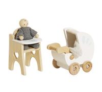 Le Toy Van - Wooden Doll House Nursery Play Set For Dolls Houses , Daisylane Dolls House Furniture Sets - Suitable For Ages 3+