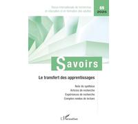 Le transfert des apprentissages: 69 (Savoirs)