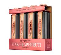 LE TRIBUTE - Refresco Pink Grapefruit Pack 4 x 200 ml, con Ingredientes Naturales, Burbuja Duradera, Toque Fresco, Equilibrado, Dulce y Amargo, con Pomelo, Naranja y Limón, Color Rosado