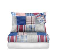 Le vie del Cotone, Juego de Funda de edredón de algodón Puro de Texas