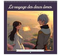 Le Voyage des Deux Âmes" (Calendrier mural carré 2026 30x30 cm) Calendrier double avec une page pour vos prises de notes: Aventure manga en 12 chapitres