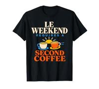 Le Weekend French Café Croissant Brunch Regalo Camiseta