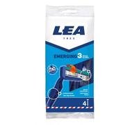 Lea Emerging - Cuchillas de afeitar desechables para hombre con sistema de 3 cuchillas, 4 unidades