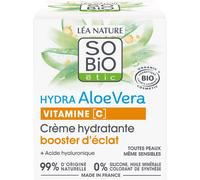 So'Bio Étic | Crema Facial Con Vitamina C, Aloe Vera BIO, Ácido Hialurónico, Potencia la Hidratación y Luminosidad de tu Piel, 50 ml