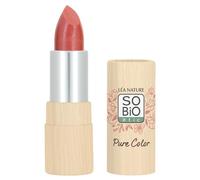 LÉA NATURE SO BiO Etic | Lápiz labial satinado certificado orgánico - Color puro | Coral claro | Efecto brillante y satinado | Cobertura homogénea | Labios nutridos | Manteca de karité | Vegano |