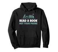 Lea un Libro, no su teléfono (Declaración de Bookworm) Sudadera con Capucha