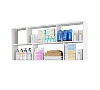 Leaceuv Estante de Pared Madera,Estantes Flotantes,Estantería de Pared,Flotantes Baldas Pared para Decoración Cuentos,Repisa de Fotos,Organizadores de Libros(Wit,150x24x70cm/59x9x27in)