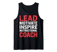 Lead Motivate Inspire Instructional Coach Liderazgo |- Camiseta sin Mangas