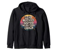Lead Motivate Inspire Instructional Coach Liderazgo - Sudadera con Capucha