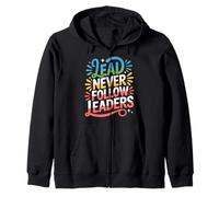 Lead Never Follow Leaders Liderazgo Fuerte y audaz ||- Sudadera con Capucha