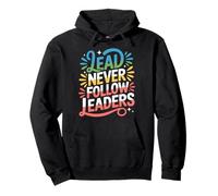 Lead Never Follow Leaders Liderazgo Fuerte y audaz ||- Sudadera con Capucha