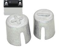 Lead Terminal Shims - Alloy Battery Cap, Terminal Cable End Repair Kits with Anode Cathode Sleeves, High Conductivity Metal, Ideal for Positive Negative Post Connection Vehicle Maintenance