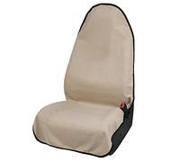Leader Accessories Towel Waterproof Car Seat Cover Beige for Trucks SUV Seats Fitness Athletes Pets Gym and Water Sport