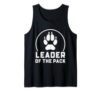 Leader of The Pack Wolf Paw - Gráfico de liderazgo Familiar Camiseta sin Mangas