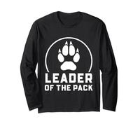 Leader of The Pack Wolf Paw - Gráfico de liderazgo Familiar Manga Larga