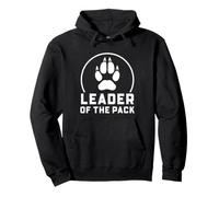 Leader of The Pack Wolf Paw - Gráfico de liderazgo Familiar Sudadera con Capucha