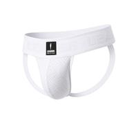 LEADER - Ropa Interior Hombre - Sports Mesh Jockstrap White - 1x Tamaño L