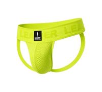 LEADER - Ropa Interior Hombre - Sports Mesh Jockstrap Yellow - 1x Tamaño M