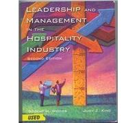 Leadership and Management in the Hospitality Industry 2nd edition by Woods, Robert H., King, Judy Z. (2002) Paperback