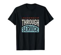 Leadership Club Decir Liderazgo a través del Servicio Camiseta gráfica económica