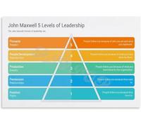 Leadership Development Poster Office Motivation Chart Modern Wall Art Print Minimalist Decor for Boss Bosses(Framed,12x18inch(30x45cm))
