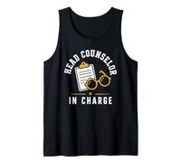 Leadership Funny Camp Quote Head Counselor In Charge Camiseta sin Mangas